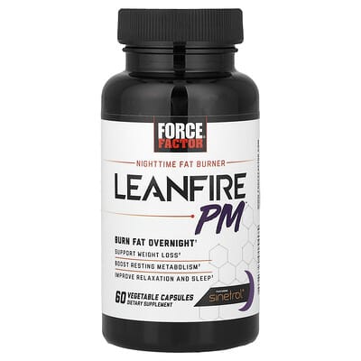 Force Factor LeanFire PM Nighttime Fat Burner 60 Veg Capsules product image