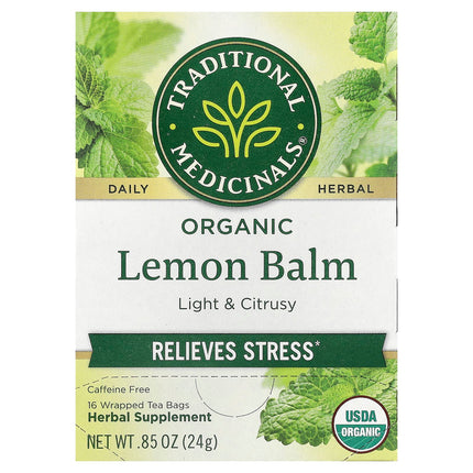 Traditional Medicinals Organic Lemon Balm herbal tea, 24 g
