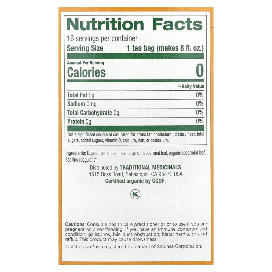 Traditional Medicinals Organic Herbal Tea herbal tea - view 2