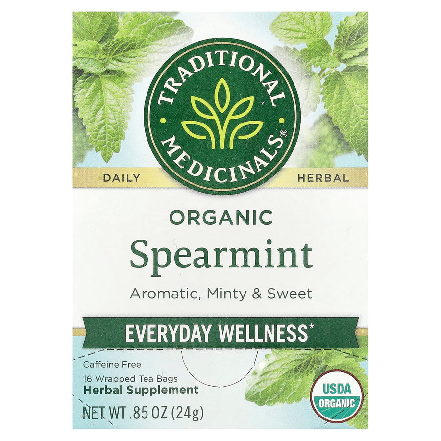 Traditional Medicinals Organic Spearmint herbal tea, 24 g