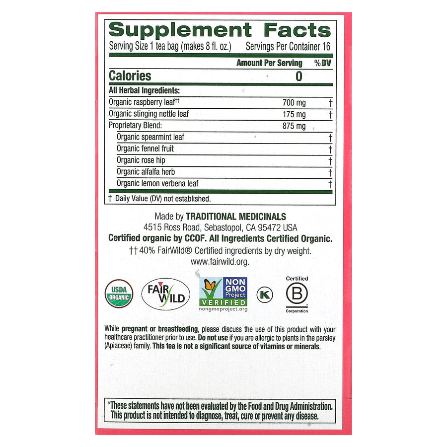 Traditional Medicinals Organic Pregnancy® Tea herbal tea - view 2