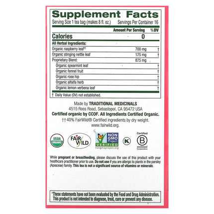 Traditional Medicinals Organic Pregnancy® Tea herbal tea - view 2