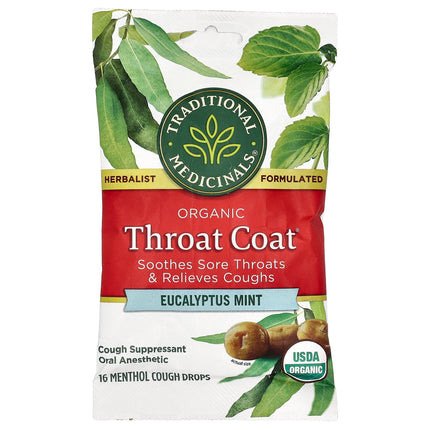 Traditional Medicinals Organic Throat Coat® Drops drops, 16 count