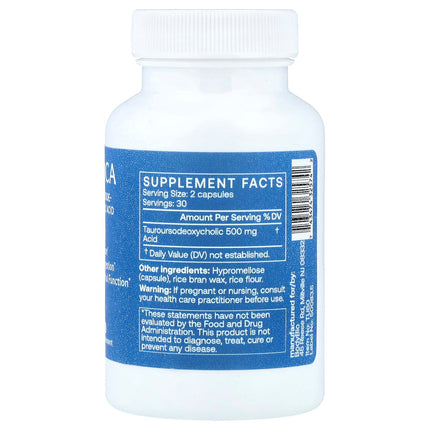 BodyBio TUDCA, 250 mg per Capsule