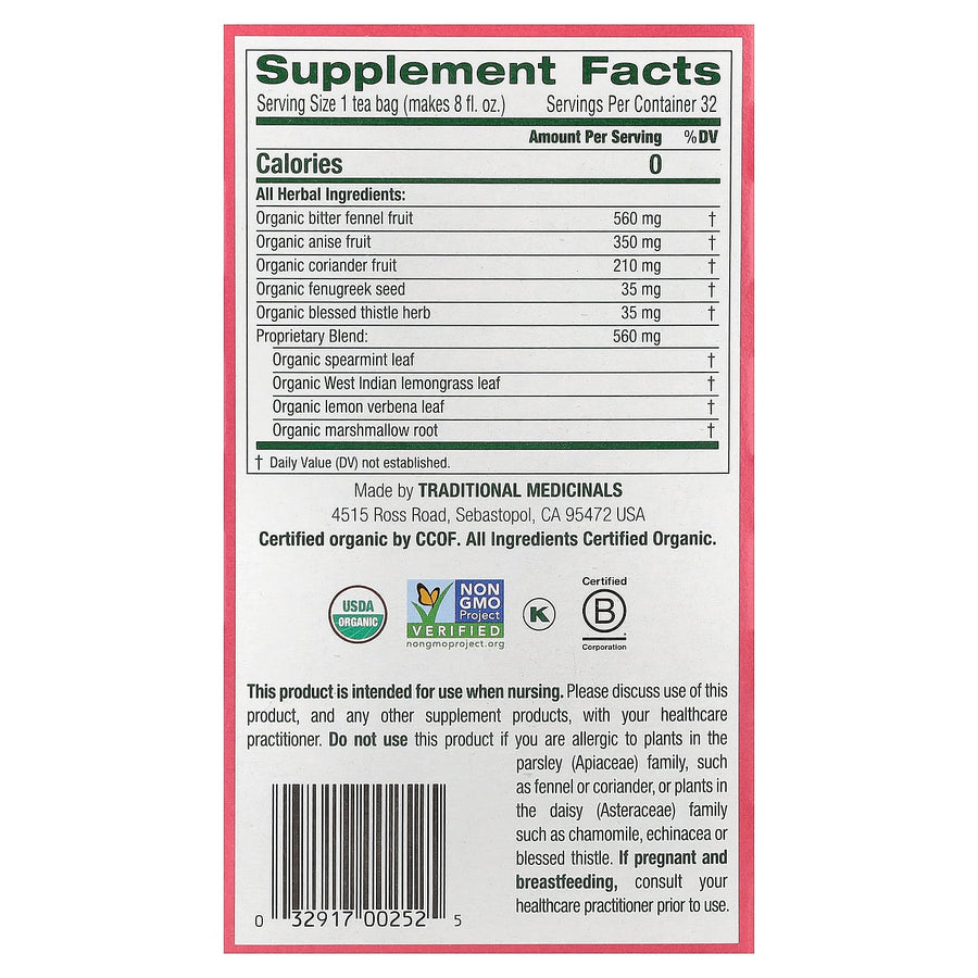 Traditional Medicinals Organic Mother's Milk® herbal tea - view 2