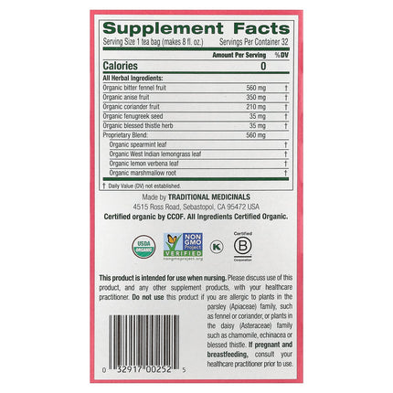 Traditional Medicinals Organic Mother's Milk® herbal tea - view 2