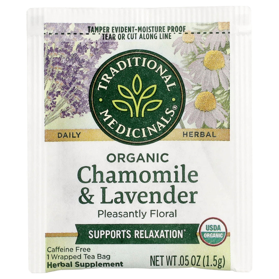 Traditional Medicinals Organic Chamomile & Lavender herbal tea - view 3