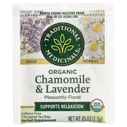 Traditional Medicinals Organic Chamomile & Lavender herbal tea - view 3