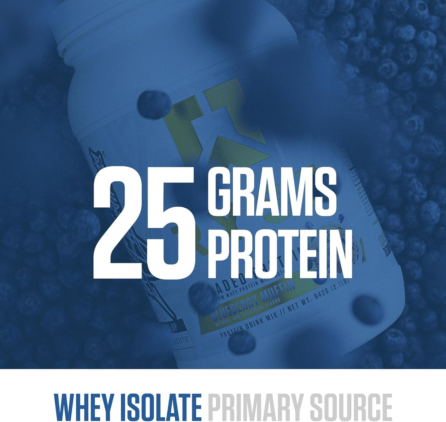 Ryse Blueberry Muffin Loaded Protein Powder 1.8 kg