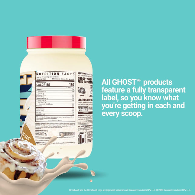 Ghost Cinnabon Whey Protein Powder 907 g