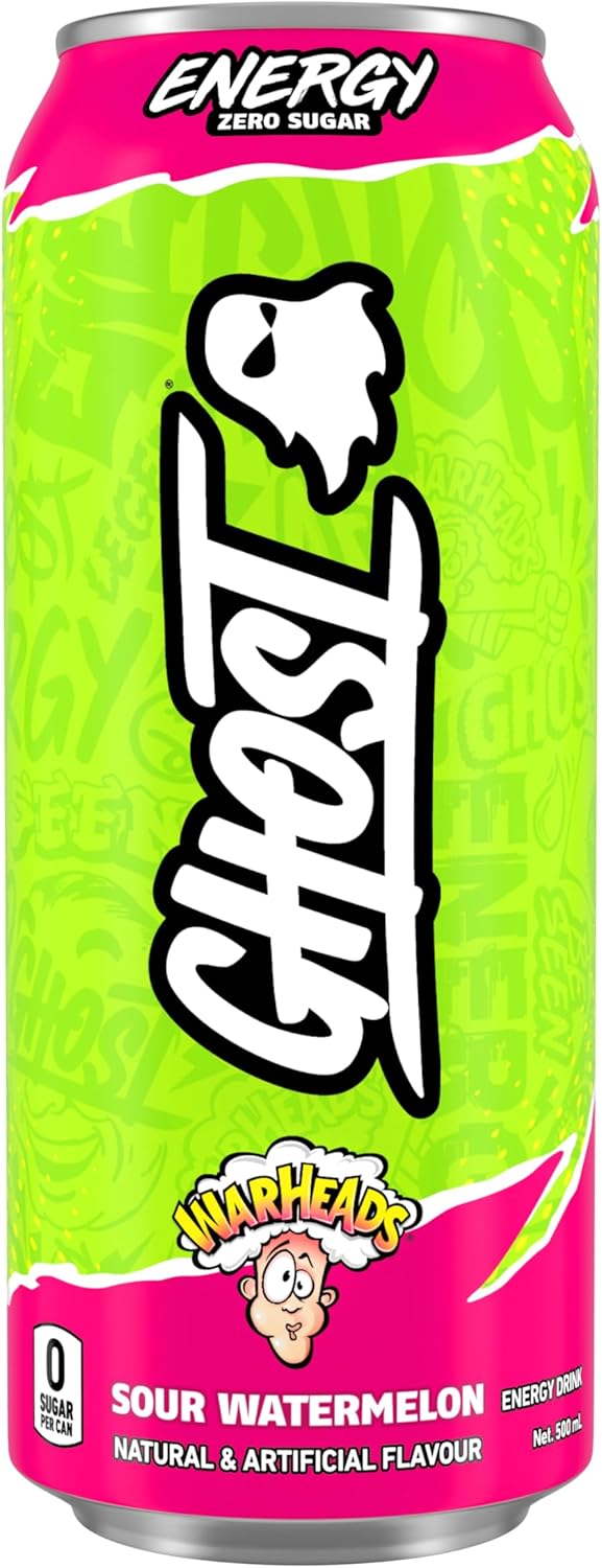 Ghost Energy Drink Warheads Sour Watermelon