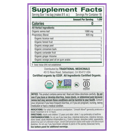 Traditional Medicinals Organic Smooth Move® herbal tea - view 2