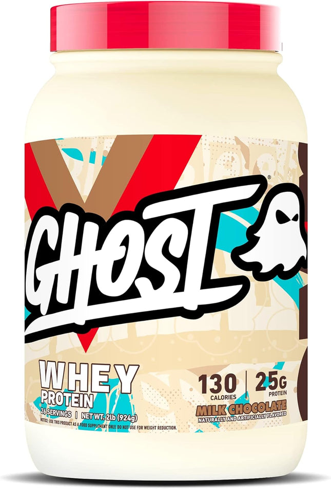 Ghost Whey Protein Powder – Milk Chocolate (907g / ~26 Servings)