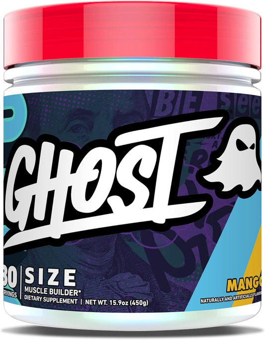 Ghost Size V2 Muscle Builder Creatine Powder – Mango (30 Servings)