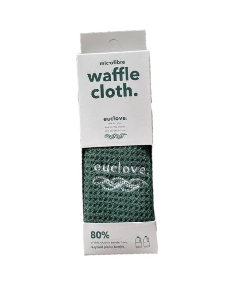 Eco-friendly Euclove microfibre cloth in waffle texture