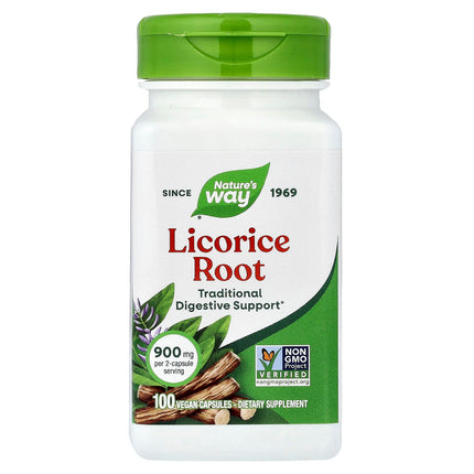 Nature's Way Licorice Root, 450 mg per Capsule