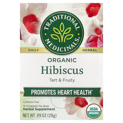 Traditional Medicinals Organic Hibiscus herbal tea, 28 g