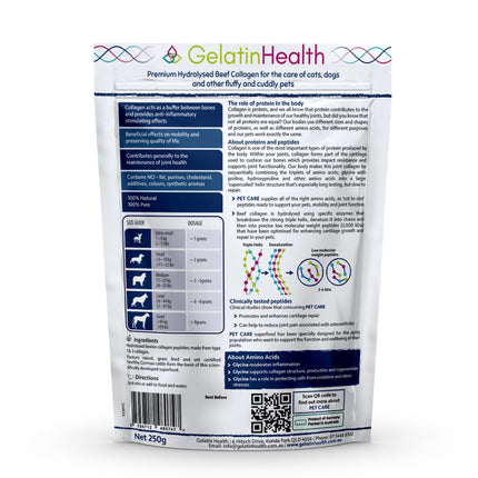 Gelatin Health - Pet Care Collagen