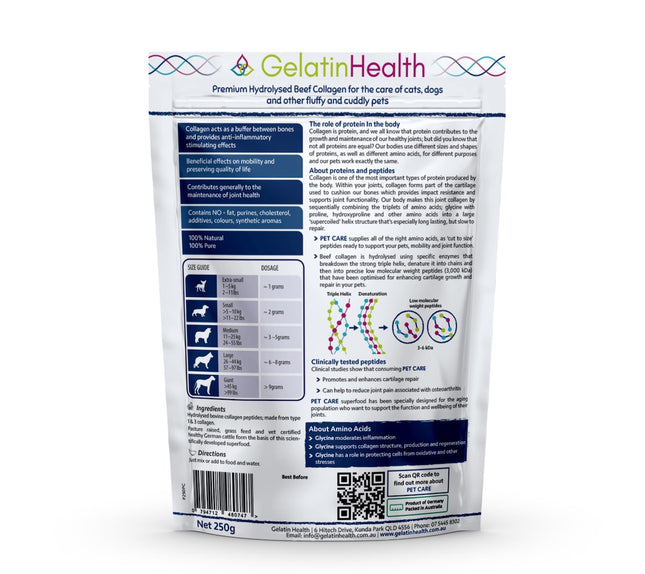 Gelatin Health - Pet Care Collagen