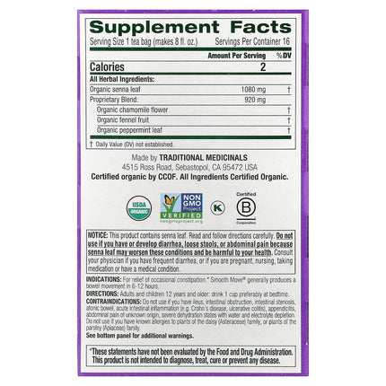 Traditional Medicinals Organic Smooth Move® herbal tea - view 2
