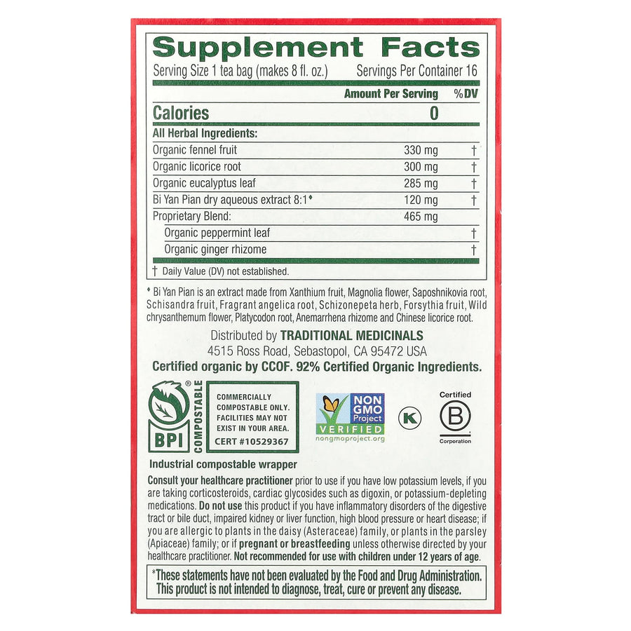 Traditional Medicinals Breathe Easy® herbal tea - view 2