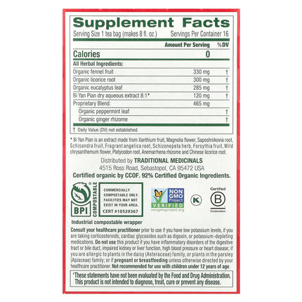 Traditional Medicinals Breathe Easy® herbal tea - view 2