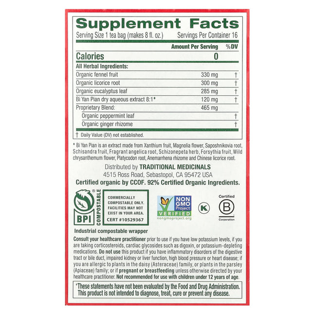 Traditional Medicinals Breathe Easy® herbal tea - view 2