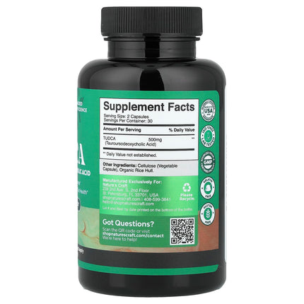 Nature's Craft TUDCA, 250 mg per Capsule