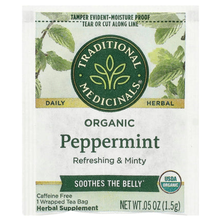 Traditional Medicinals Organic Peppermint herbal tea - view 3