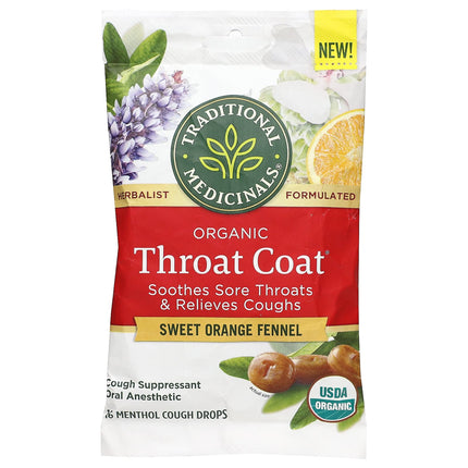Traditional Medicinals Organic Throat Coat® Drops drops, 16 count
