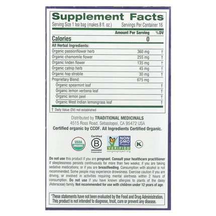 Traditional Medicinals Organic Nighty Night® herbal tea - view 2