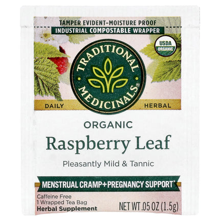 Traditional Medicinals Organic Raspberry Leaf herbal tea - view 3