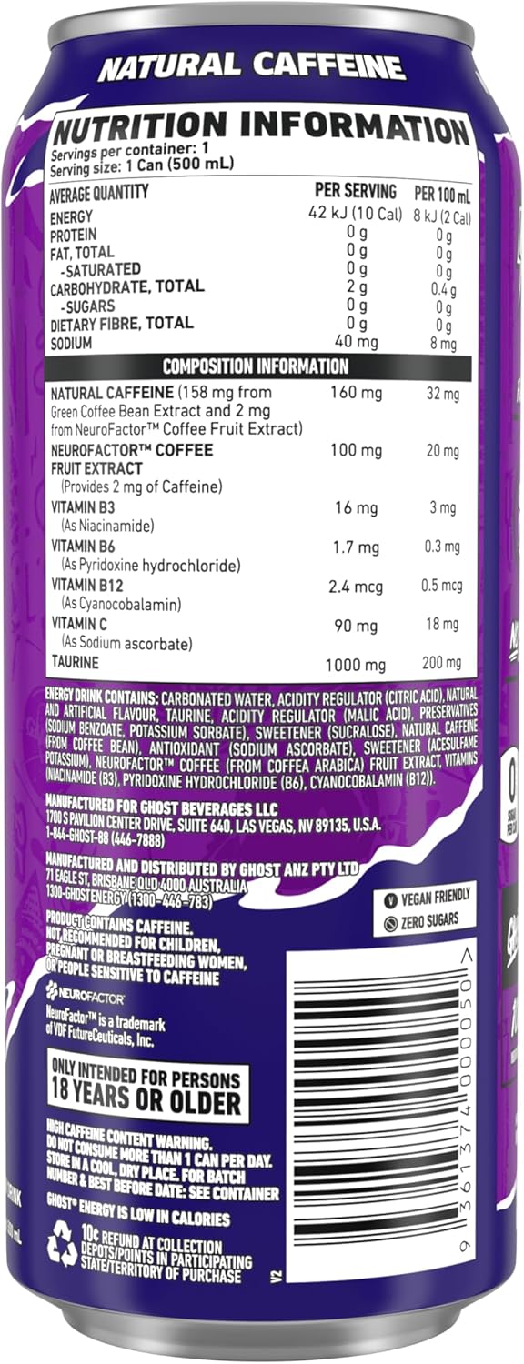 Ghost Energy Drink Grape