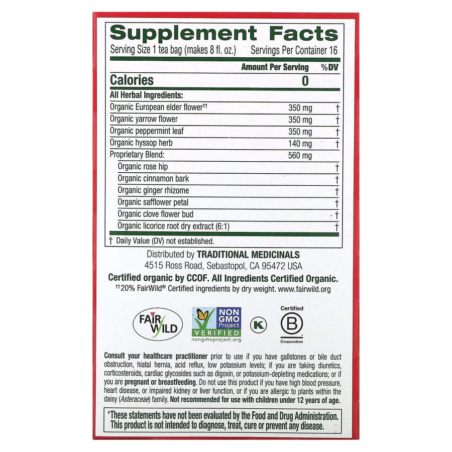Traditional Medicinals Organic Herbal Cold Care™ herbal tea - view 2