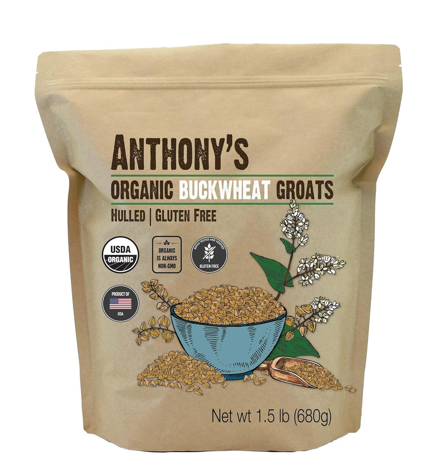 Anthony's Organic Hulled Buckwheat Groats 680g