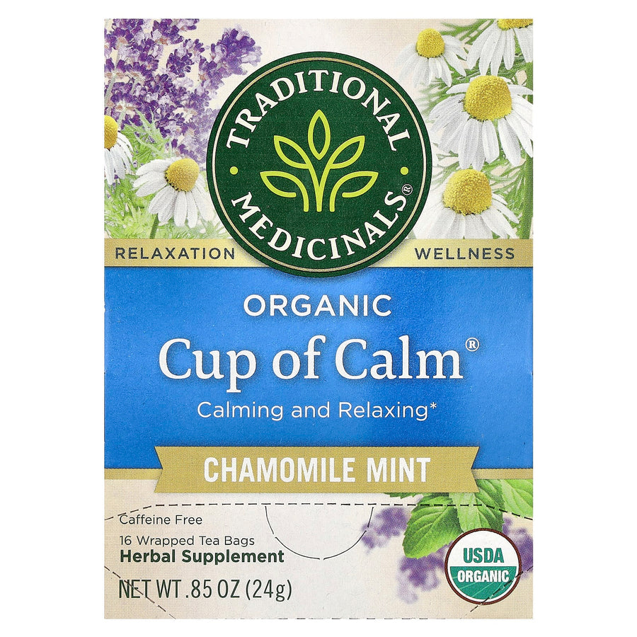 Traditional Medicinals Organic Cup of Calm herbal tea, 24 g