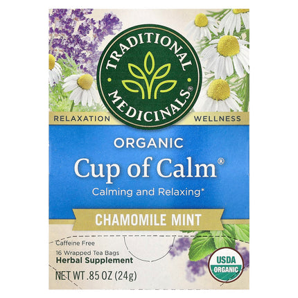 Traditional Medicinals Organic Cup of Calm herbal tea, 24 g