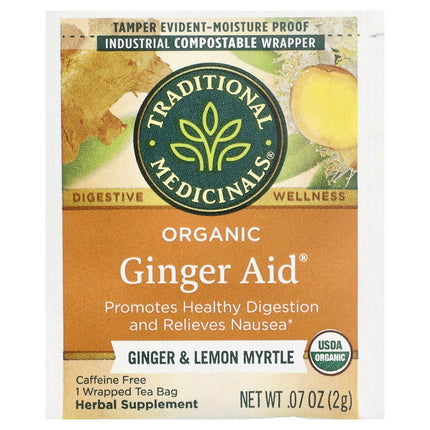 Traditional Medicinals Organic Ginger Aid herbal tea - view 3