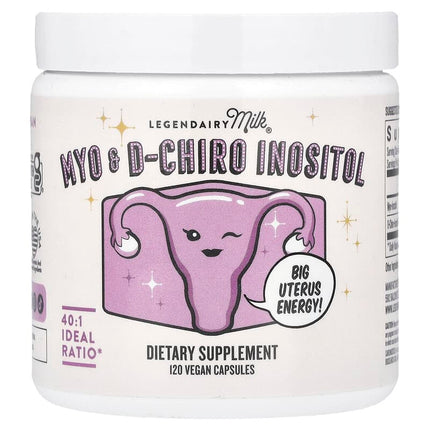 Legendairy Milk, Myo & D-Chiro Inositol , 120 Vegan Capsules
