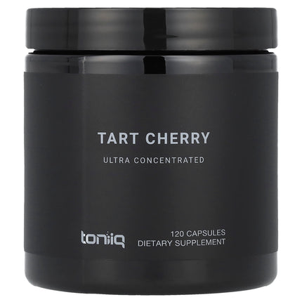 Toniiq Tart Cherry ultra concentrated capsule jar, 52:1 extract, 120 vegetarian capsules