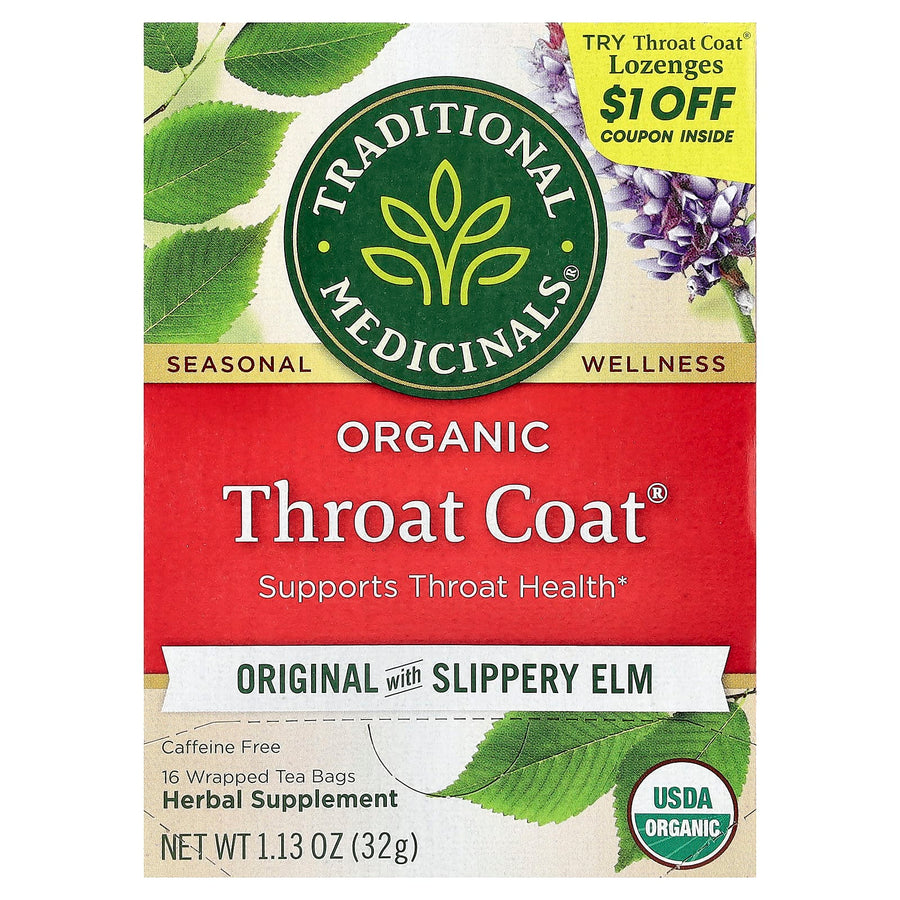 Traditional Medicinals Organic Throat Coat® herbal tea, 32 g