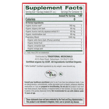 Traditional Medicinals Organic Throat Coat® herbal tea - view 2
