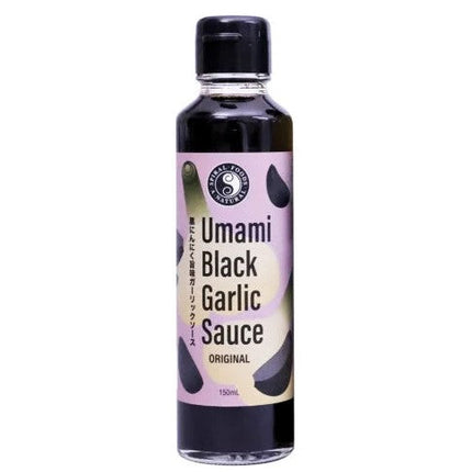 Spiral Foods black garlic sauce 150ml bottle