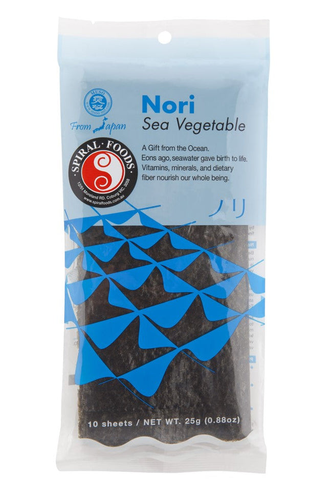 Spiral Foods Nori sheets, 10 count, 25g pack