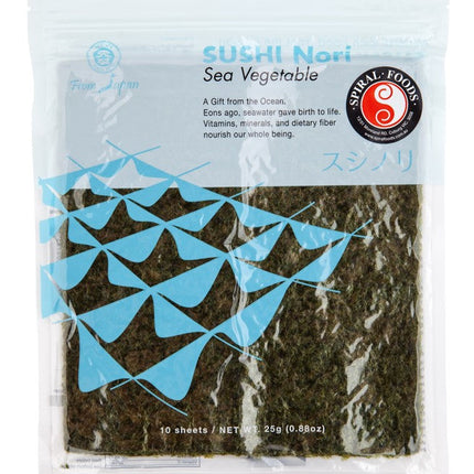 Spiral Foods Yaki Nori 25G pack for sushi making