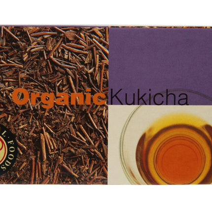 Organic Kukicha tea bags by Spiral Foods 40g