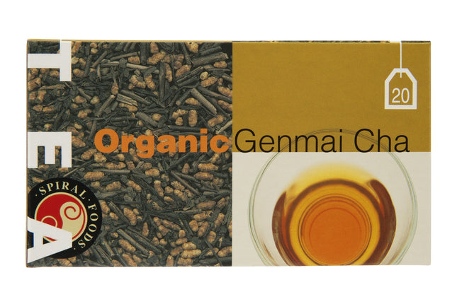 Spiral Foods Genmaicha tea bags in 40g sachets