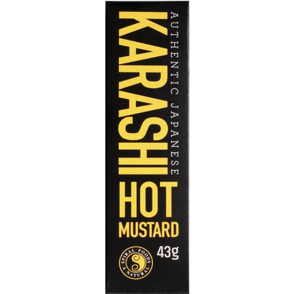 Spiral Foods hot mustard 43g jar with vibrant packaging