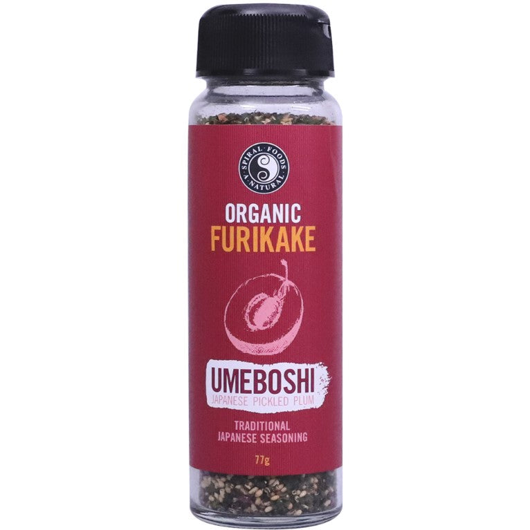 Spiral Foods Umeboshi Furikake 77g jar with organic ingredients
