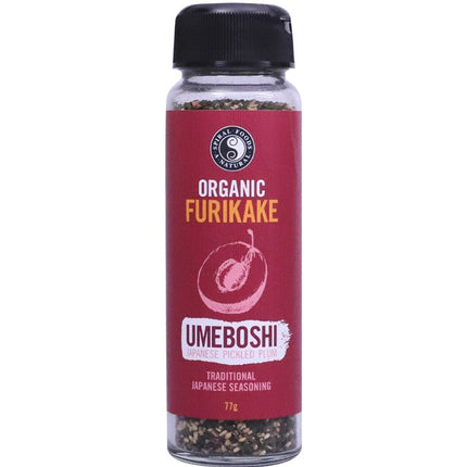 Spiral Foods Umeboshi Furikake 77g jar with organic ingredients